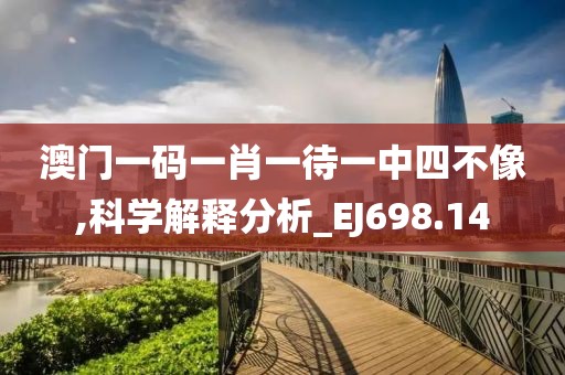 澳门一码一肖一待一中四不像,科学解释分析_EJ698.14