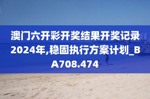 澳门六开彩开奖结果开奖记录2024年,稳固执行方案计划_BA708.474
