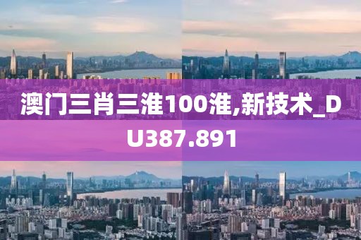 澳门三肖三淮100淮,新技术_DU387.891