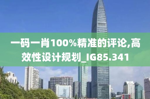 一码一肖100%精准的评论,高效性设计规划_IG85.341