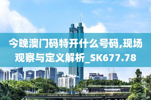 今晚澳门码特开什么号码,现场观察与定义解析_SK677.78