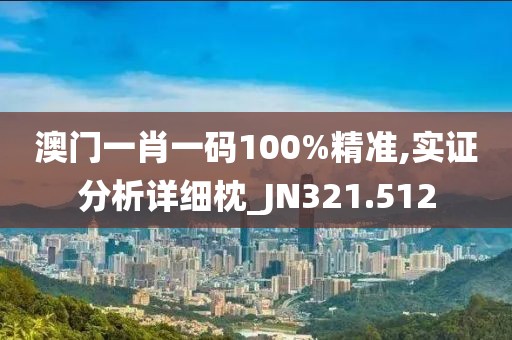 澳门一肖一码100%精准,实证分析详细枕_JN321.512
