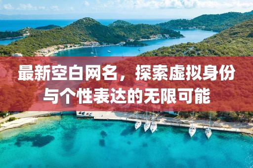 最新空白网名，探索虚拟身份与个性表达的无限可能