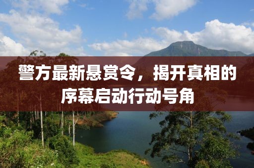 警方最新悬赏令，揭开真相的序幕启动行动号角