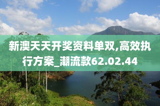 新澳天天开奖资料单双,高效执行方案_潮流款62.02.44