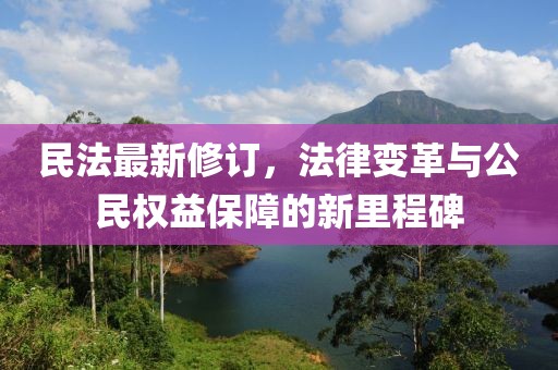 民法最新修订，法律变革与公民权益保障的新里程碑