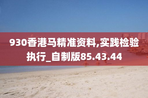 930香港马精准资料,实践检验执行_自制版85.43.44