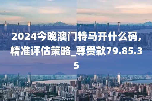 2024今晚澳门特马开什么码,精准评估策略_尊贵款79.85.35
