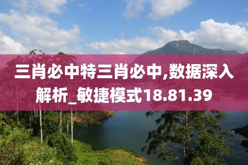 三肖必中特三肖必中,数据深入解析_敏捷模式18.81.39