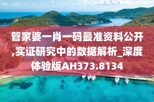 管家婆一肖一码最准资料公开,实证研究中的数据解析_深度体验版AH373.8134