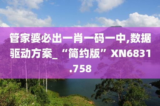 管家婆必出一肖一码一中,数据驱动方案_“简约版”XN6831.758