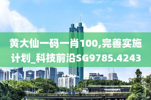 黄大仙一码一肖100,完善实施计划_科技前沿SG9785.4243
