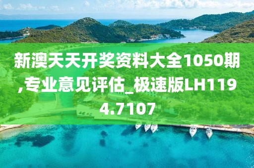 新澳天天开奖资料大全1050期,专业意见评估_极速版LH1194.7107