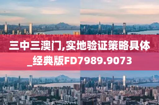 三中三澳门,实地验证策略具体_经典版FD7989.9073