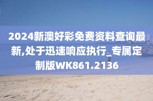 2024新澳好彩免费资料查询最新,处于迅速响应执行_专属定制版WK861.2136