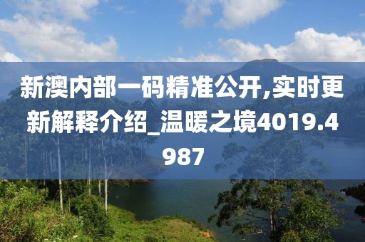 新澳内部一码精准公开,实时更新解释介绍_温暖之境4019.4987