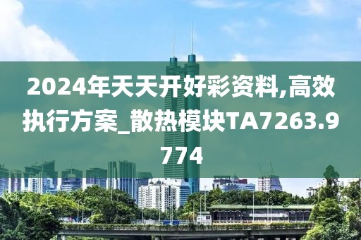 2024年天天开好彩资料,高效执行方案_散热模块TA7263.9774