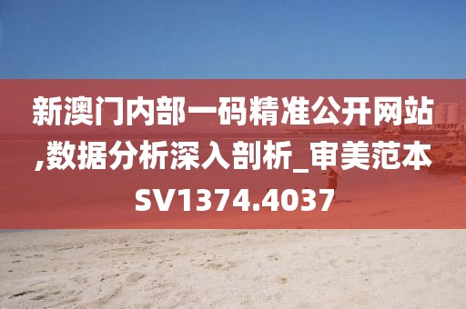 新澳门内部一码精准公开网站,数据分析深入剖析_审美范本SV1374.4037