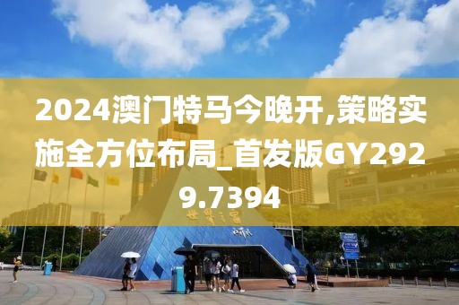2024澳门特马今晚开,策略实施全方位布局_首发版GY2929.7394