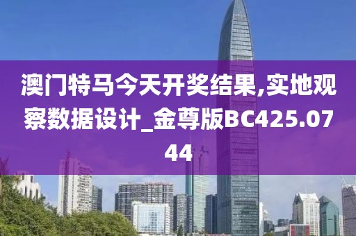 澳门特马今天开奖结果,实地观察数据设计_金尊版BC425.0744