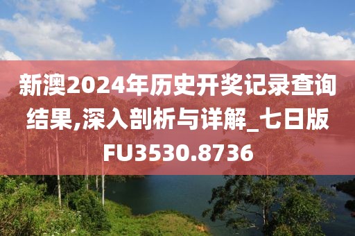 新澳2024年历史开奖记录查询结果,深入剖析与详解_七日版FU3530.8736