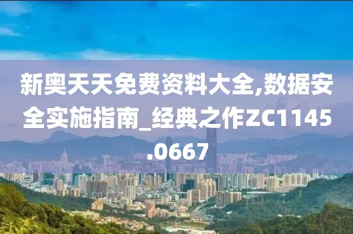 新奥天天免费资料大全,数据安全实施指南_经典之作ZC1145.0667