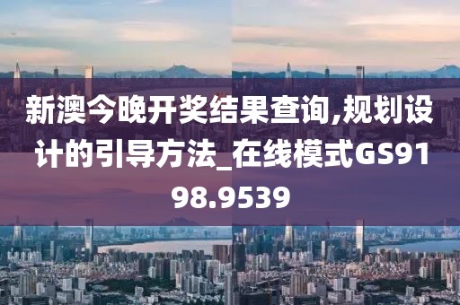 新澳今晚开奖结果查询,规划设计的引导方法_在线模式GS9198.9539