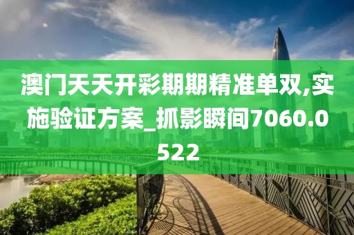 澳门天天开彩期期精准单双,实施验证方案_抓影瞬间7060.0522