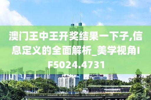 澳门王中王开奖结果一下子,信息定义的全面解析_美学视角IF5024.4731