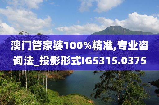 澳门管家婆100%精准,专业咨询法_投影形式IG5315.0375