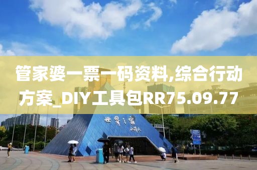 管家婆一票一码资料,综合行动方案_DIY工具包RR75.09.77
