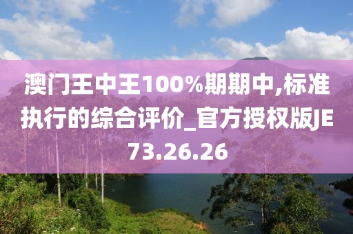 澳门王中王100%期期中,标准执行的综合评价_官方授权版JE73.26.26