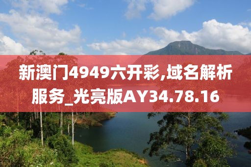 新澳门4949六开彩,域名解析服务_光亮版AY34.78.16