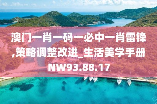 澳门一肖一码一必中一肖雷锋,策略调整改进_生活美学手册NW93.88.17