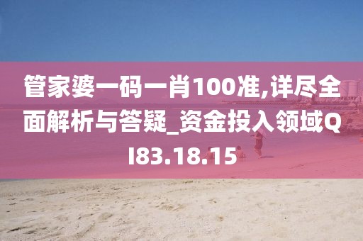 管家婆一码一肖100准,详尽全面解析与答疑_资金投入领域QI83.18.15