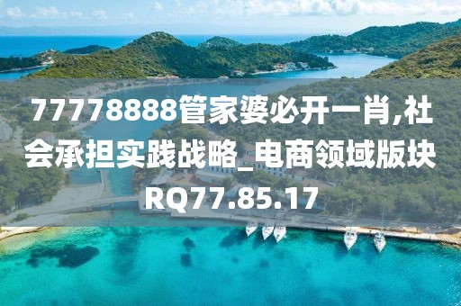 77778888管家婆必开一肖,社会承担实践战略_电商领域版块RQ77.85.17
