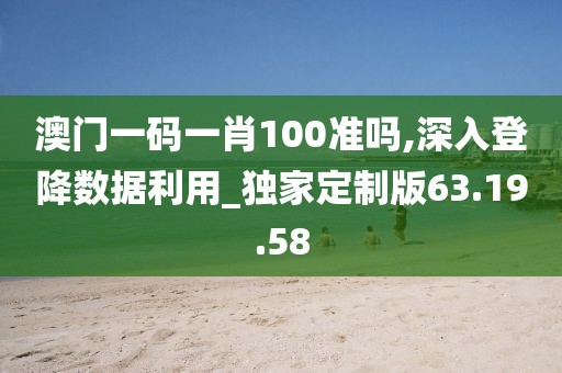澳门一码一肖100准吗,深入登降数据利用_独家定制版63.19.58