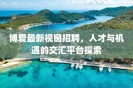 博爱最新视窗招聘，人才与机遇的交汇平台探索